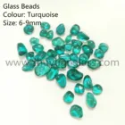 Turquoise Beads Turquoise Glass Beads For Decorative Landscaping Glass Swimming Pool 6-9mm