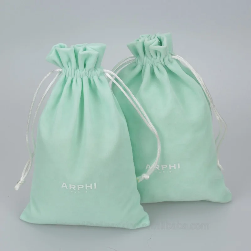Custom Drawstring Velvet Cosmetic Bag Makeup