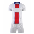 Football Soccer 100% Polyester Fiber Football Jersey 2021 Club Soccer Sublimation Man City Uniforms White