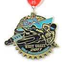 Silver Round Cheap Medals Cheap High Quality Iron Bronze Silver Gold 3d Round Stock And Ribbons Gold Blank Medals