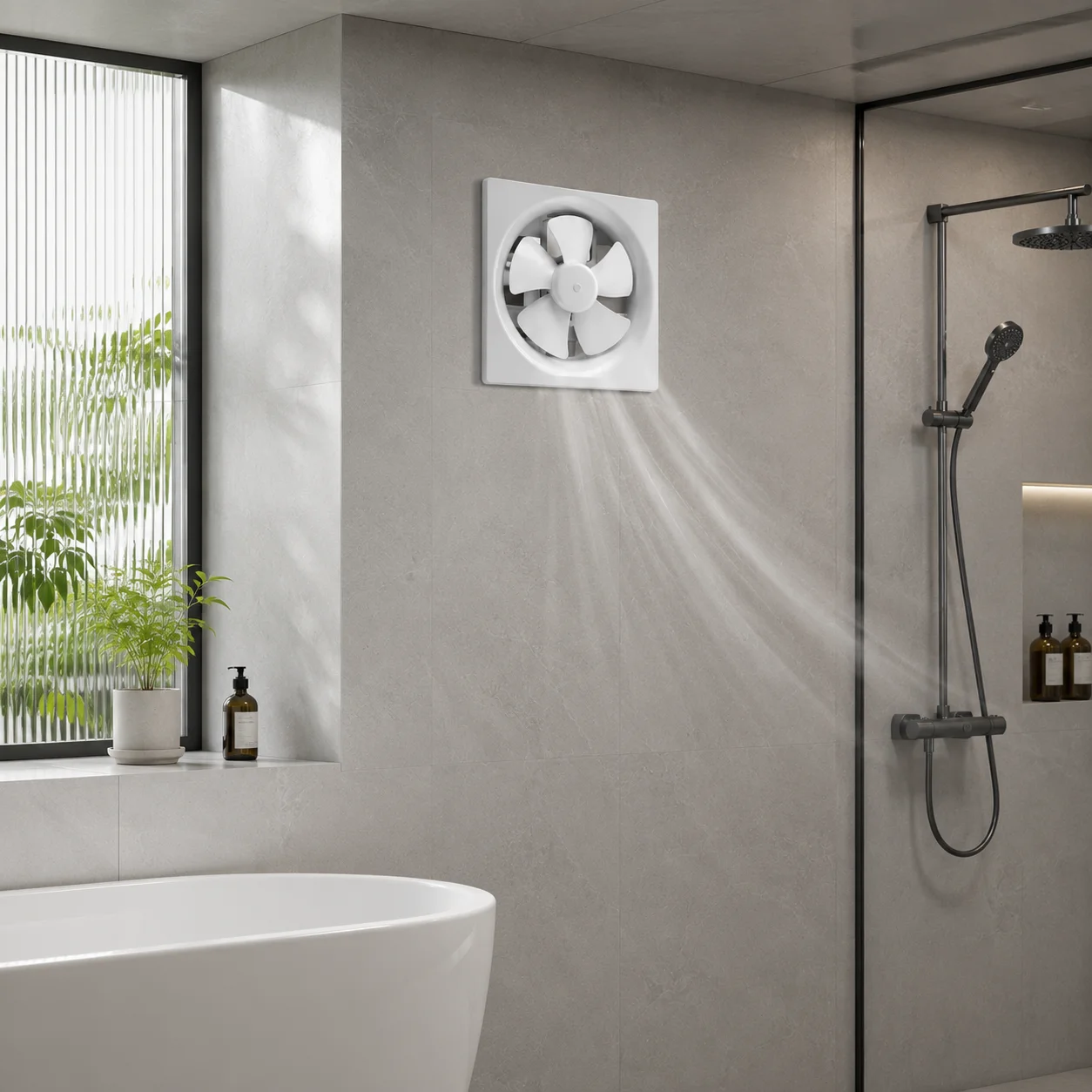 Gemtec Exhaust Fan, 150mm, 240mm, 28W, Wall - detail 8