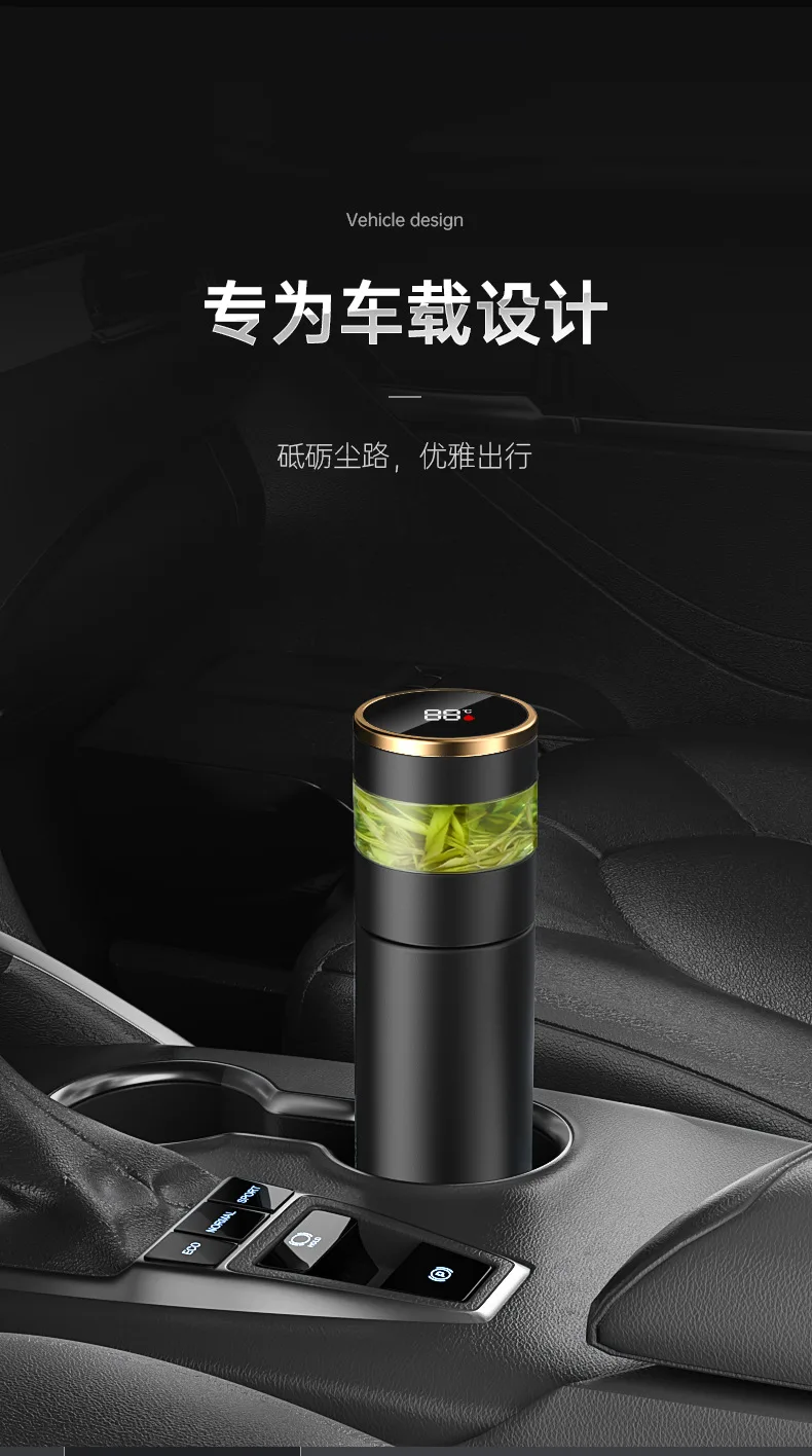 Hot Selling Ceramic Liner Vacuum Cup Intelligent Tea Bottle Separation 316 Stainless Steel Tea Cup Drinkware Vacuum cup