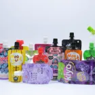 Stand Up Spout Pouch Custom Printing Bag Stand Up Drink Spout Pouch Doypack