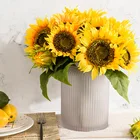 Hand Made Top Sale Indoor Or Outdoor Hand Made For Floral Decoration With Artificial Sunflower