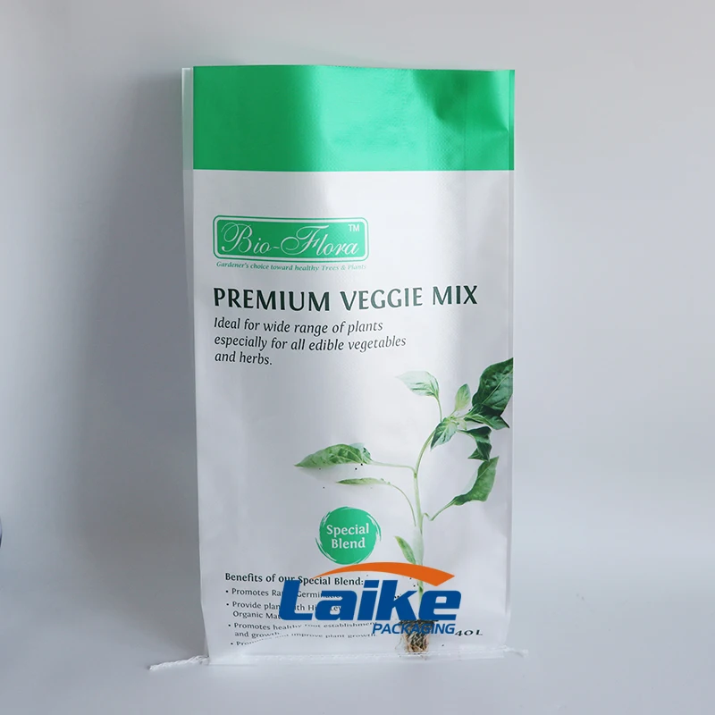 Factory Direct Sale Recycle Custom Printing Logo Pp Woven Bag Soil Packaging 15kg 20kg 25kg Organic Fertilizer Packaging Bag