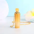 Pendant Stone Pendant Natural Stone Crystal Quartz Perfume Pendant Gold Plated Crystal Necklaces