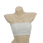 Girl's Cotton Top Cotton Girl's Cotton Transparent Boob Tube Top Strapless Bra For Women