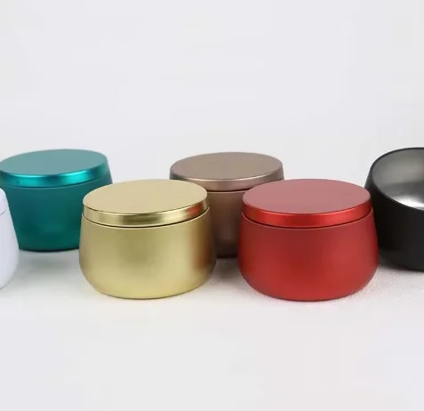 Aromatherapy Candle Iron Can Multi color Stretching Candle Big Belly Can Tin Round Box Aromatherapy Candle Can Storage Box