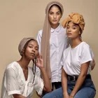 Hijab Scarf Muslim 2022 Trends Ladies Color Chiffon Cotton Hijab Muslim With Custom Design Logo