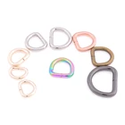 Alloy Bag Fashion Smooth Polishing Buckle Rings Plated Metal Zinc Alloy Bag Belt Hardware Accessories D Ring