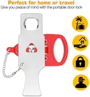 Door Lock New Portable Security Door Lock Travel Guard Hotel School DIY Privacy PadLock Stopper Home Lock