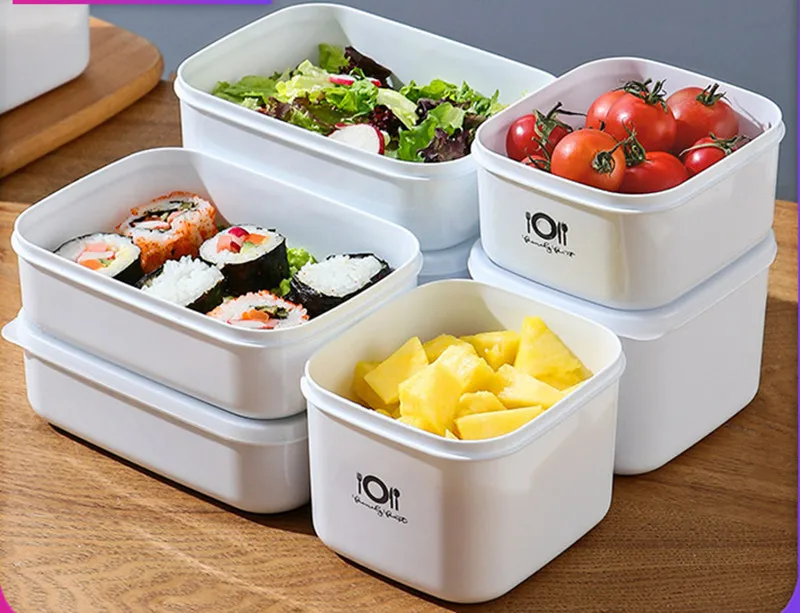 Eco Fresh Food Containers Meal Prep Bento Lunch Box Airtight Plastic Food Storage Box With Lids