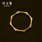 Brass Ring Ring Design New Style Polygon Brass Forever 14k Gold Plated Ring Designs