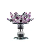 Best China Lamp For Buddha Crystal Crystal Lotus High Quality Table Candle Holder Crystal Candle Holder