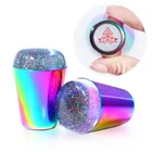Nail Newest Colorful Laser Silicone Polished Nail Beauty Art Nail Stamping Kit