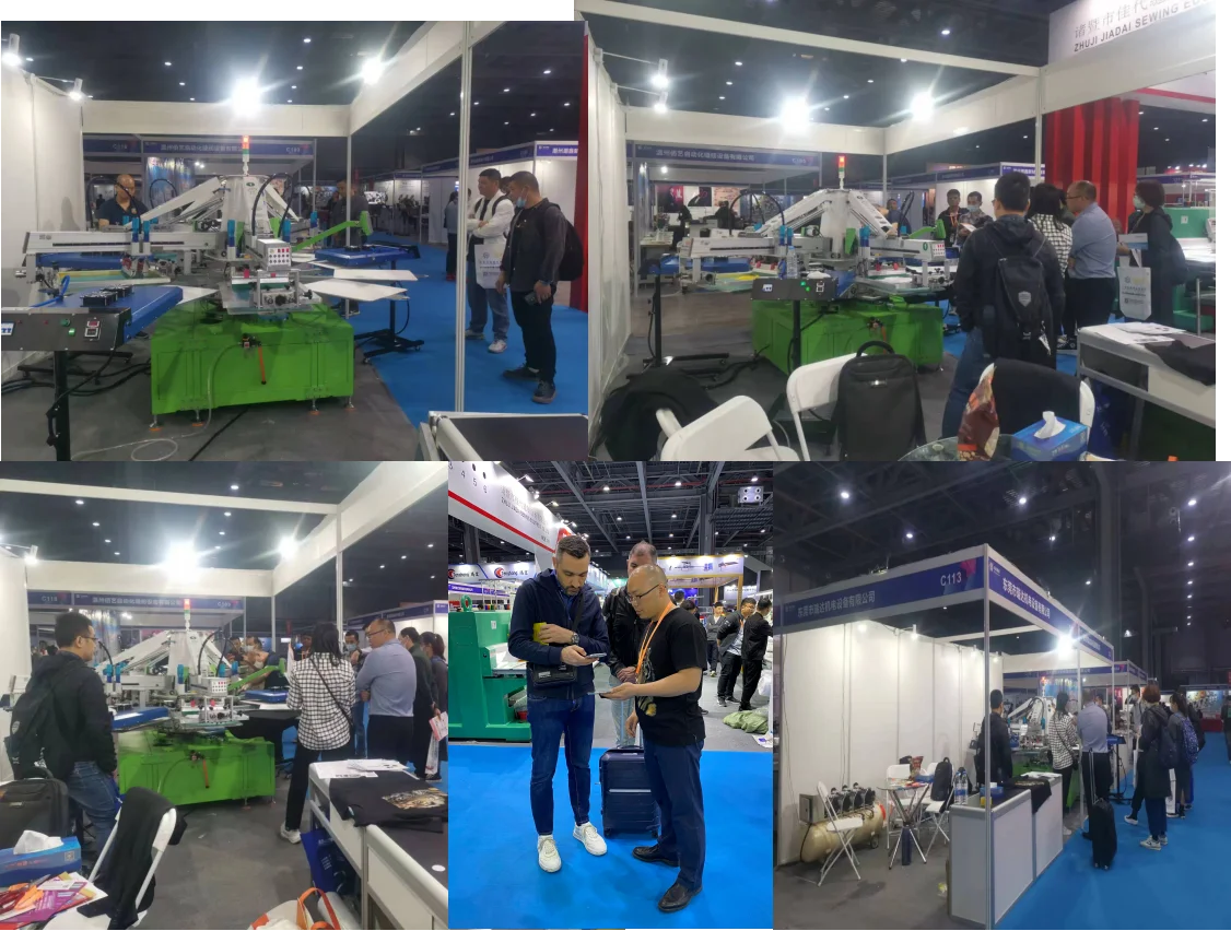 product factory hot sale full kits 8 color automatic t shirt silk screen printing machine for textile garment clothes bag press printing-14