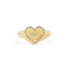 Evil Eye Rings Rings Gemnel Custom Jewelry 925 Silver Gold Plated Evil Eye Diamond Heart Fashion Rings