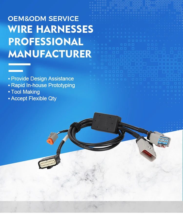 product j1939 14 pin rp1226 truck waterproof wire male diagnostic cable for heavy duty truck-2