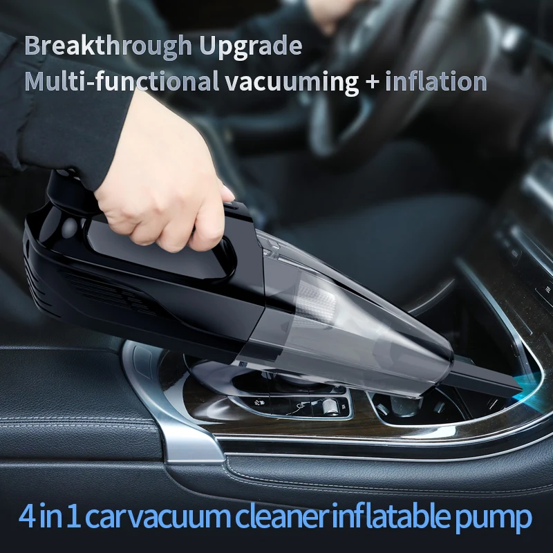 Car Vacuum Cleaner Powerful Driving Car Dualuse Air Pump Fourinone