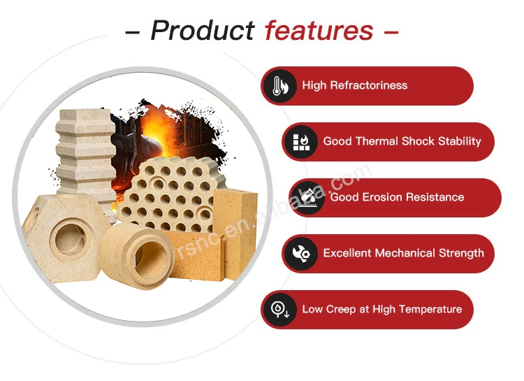 High Quality 48-90% Al2O3 Alumina Silica Fire Brick 230*114*65mm High Alumina Refractory Bricks For Electric Arc Furnace Roof 1