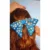 Bling Velvet Butterfly Big Geometric Hair Bows Clip Glitter Hair Clips Acrylic Beads Rhinestone Crystal Hair Bow