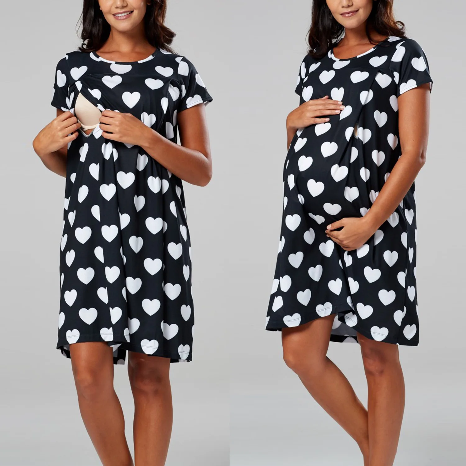 Pijamas De Maternidad Para Lactancia Materna,Ropa De Dormir De Hospital  Suelta Con Estampado,Venta Al Por Mayor - Buy Pijama De Enfermería,Maternidad  Pijamas,Pijamas De Lactancia Product on Alibaba.com