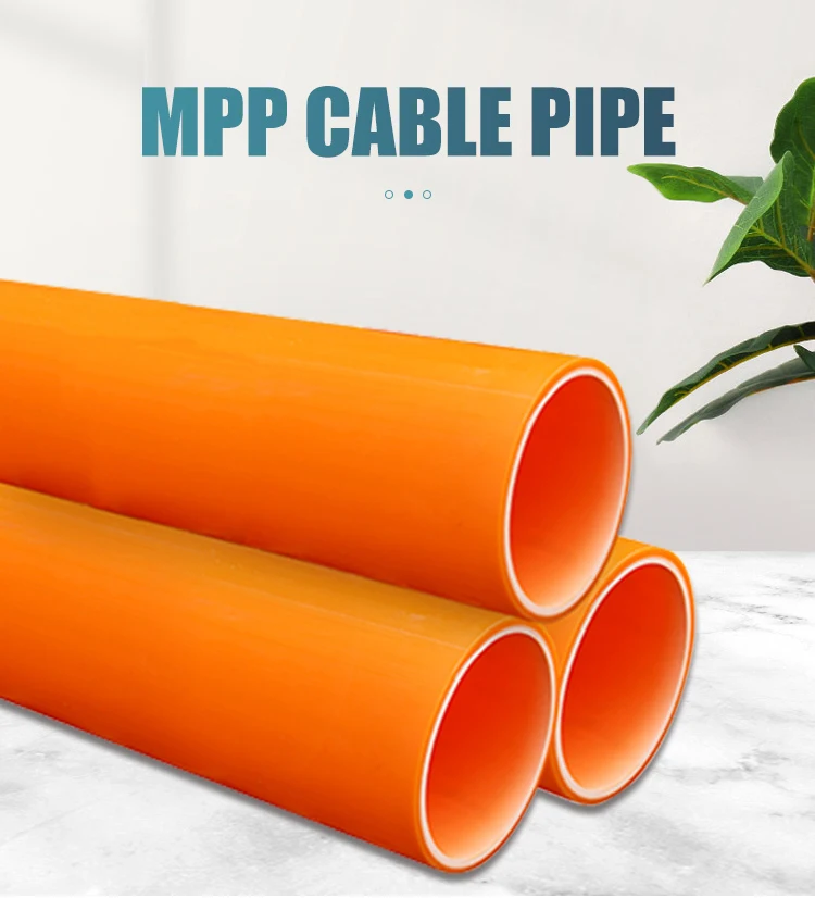 Plumbing Materials Mpp Pipe Electric Pipe 100mm 125mm 150mm 175mm 200mm