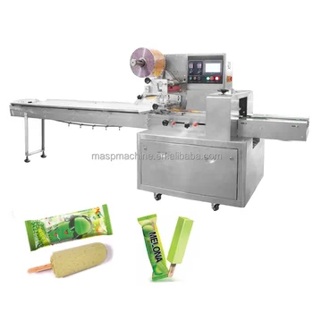 high quality hot sale sachet stick popsicle ice cream horizontal pillow packing machine