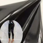 Leather High Spandex Shiny Leather Holographic Mirror Effect Stretch Leather Fabric For Leggings