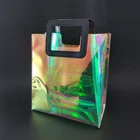 Plastic Bag Plastic Bag Top Rated PVC Plastic Hologram Bag Holographic Makeup Bag Europe Tote Bag