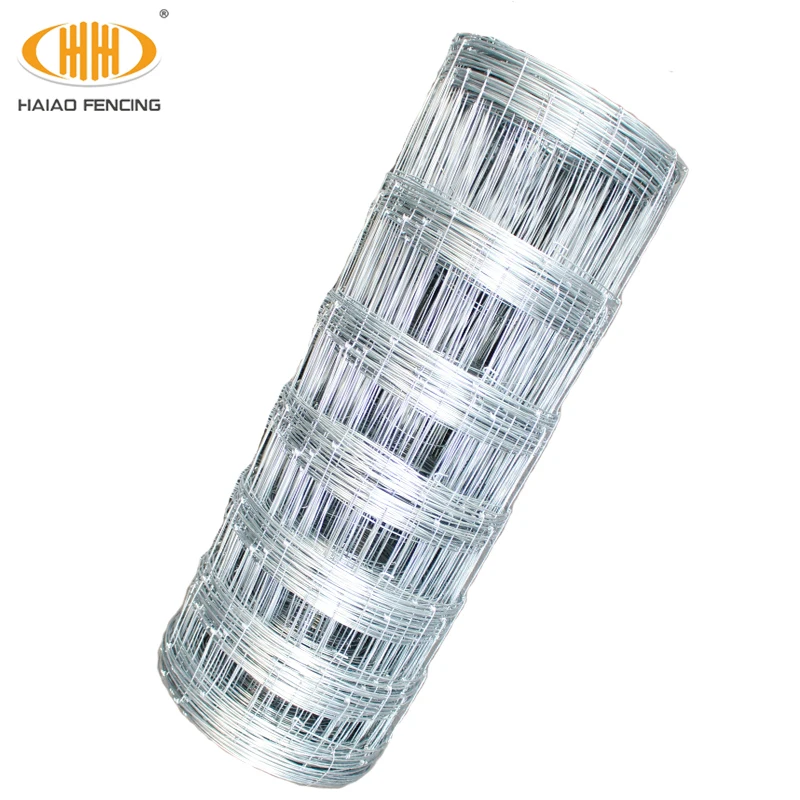 200mt-galvanized knotted wire mesh roll-pig/sheep/cattle fencing 
