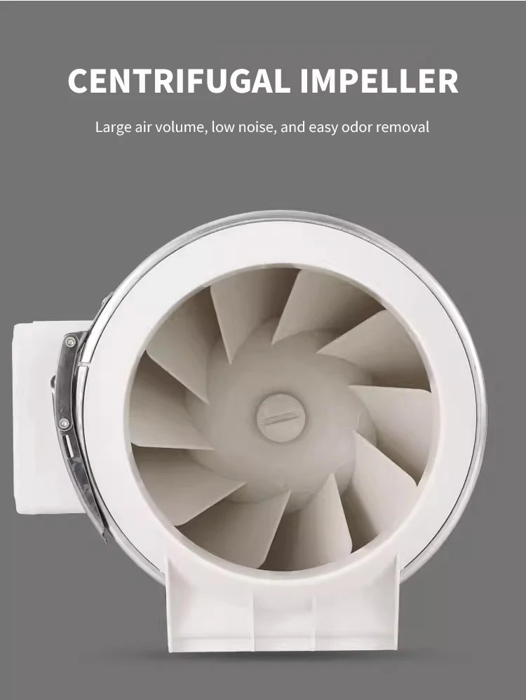 Mixed-flow Booster Duct Fan, 220V, Plastic - detail 12