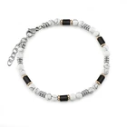 Gold Selling Products Gemstone Turquoise Man Rose Gold Buddha Bracelet Rosary