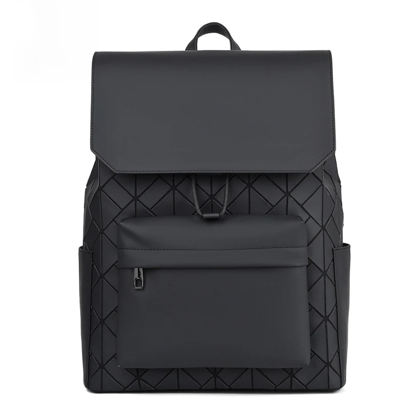 2024 new backpack fashion geometric diamond lattice student schoolbag computer bag fashion large capacity backpack