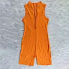 OSINA New Style Sleeveless Solid Color Zipper Sports Casual Summer Women Rompers Short Jumpsuits For Women