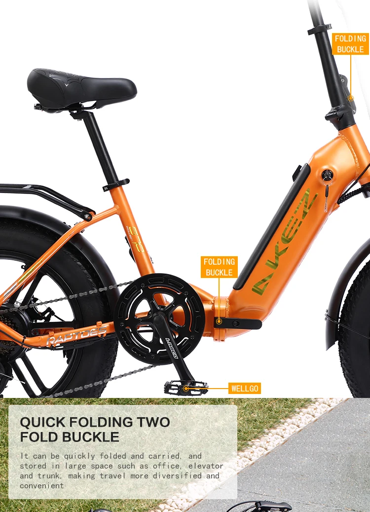 Wholesale Inch Fat Tire Folding Ebike Bicycle W Motor V Ah