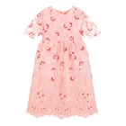 Children New Designs Cotton Kids Wear Manufacturers Lace Dress Kids Lace Baby Dress