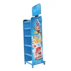 Point Floor Display Stands Custom Made Point Of Purchase Display Shop Metal Floor Stand Food Snack Display Stand