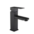 Hot Sale 304 Stainless Steel Faucet Bathroom Mixer Black Basin Faucet