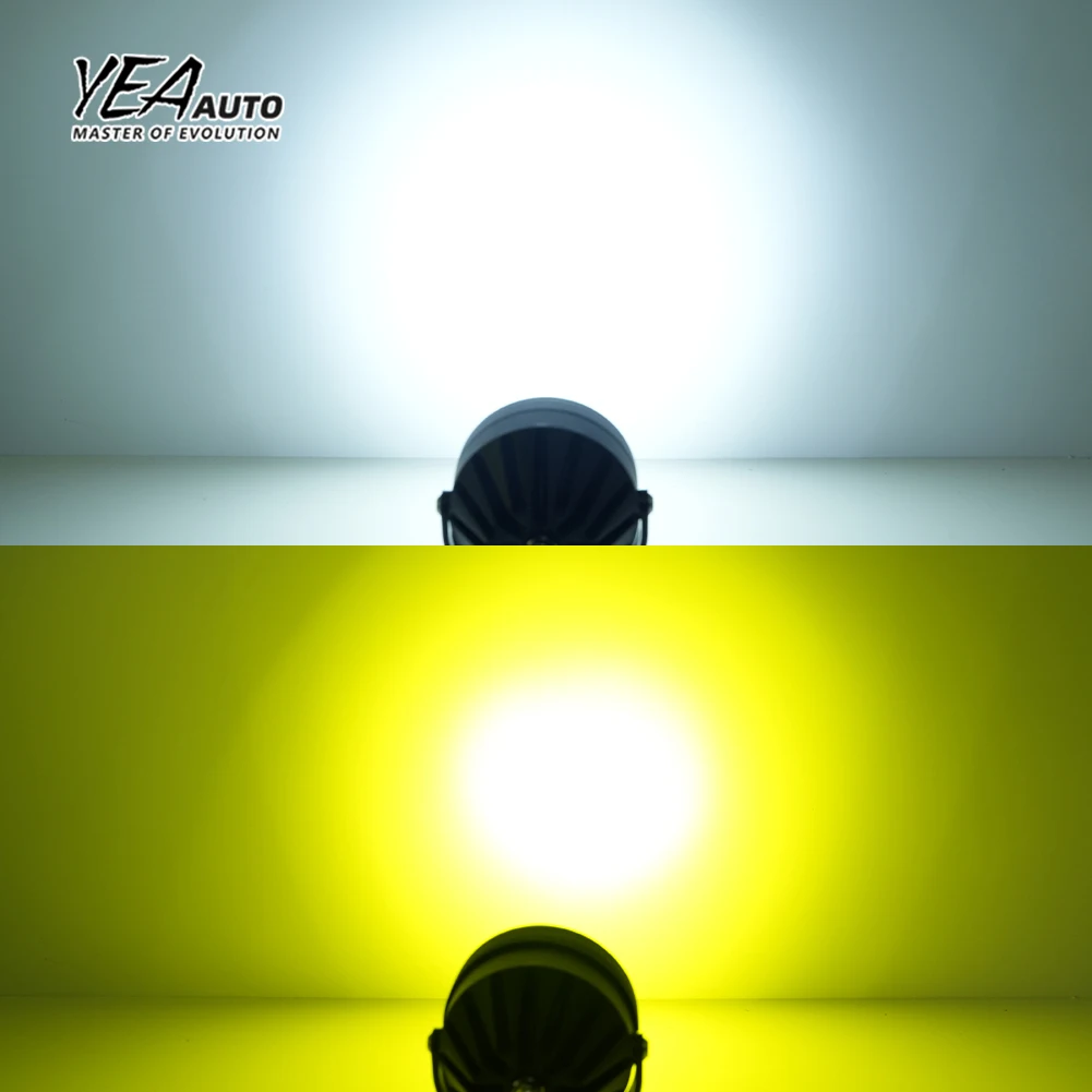 product ya dh5 5 led lens driving light 38 round motorcycle 38 inch yellow color cover headlight spot lamp universal spotlight-18