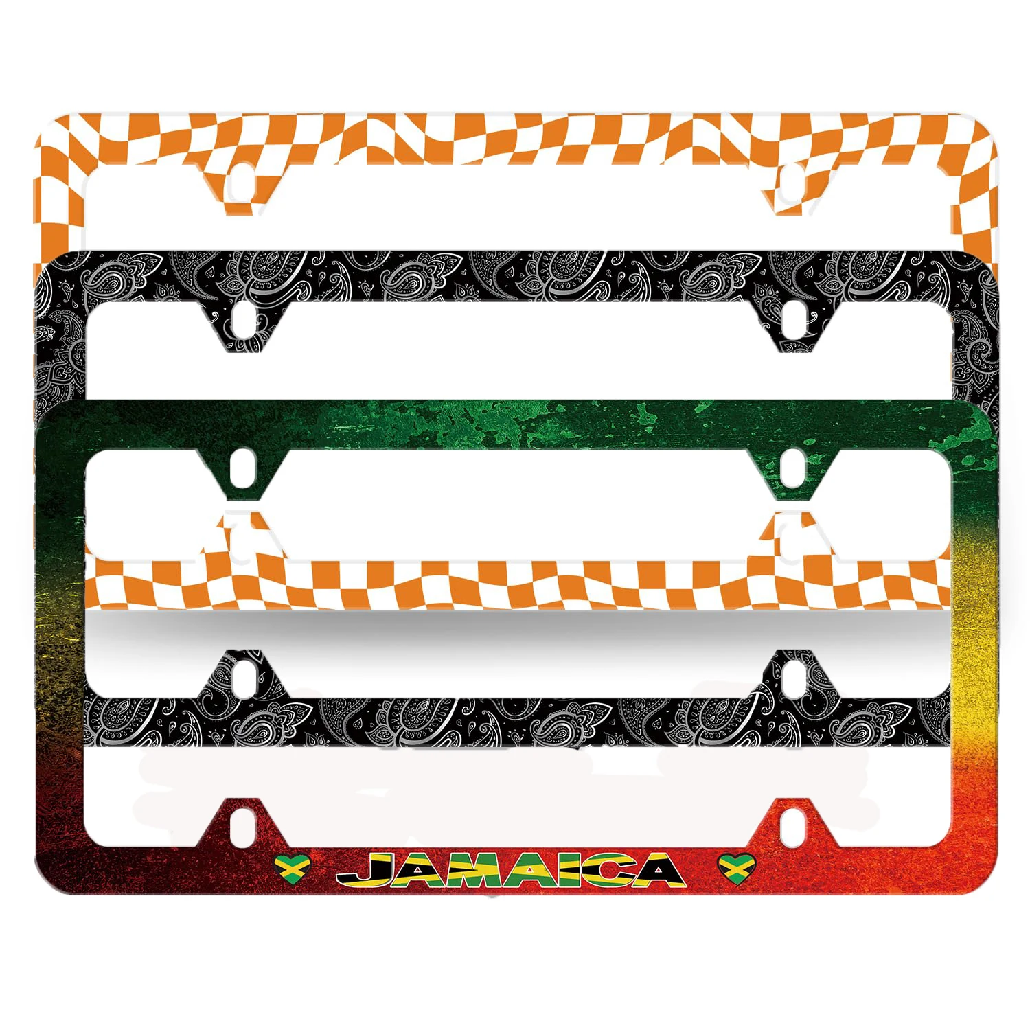 Factory Direct Sales Car License Plate Frame Custom Christmas Design Aluminum Usa License Plate Holder supplier