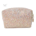 Pink Cosmetic Bag Make Up Pink Cosmetic Bag Glitter Sequin Make Up Cosmetic Pouch Bag For Lady