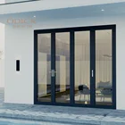 Door Sliding And Fold Door Double Glazed Aluminium Frame Patio Large Size Door