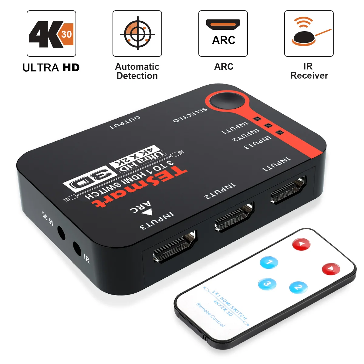 Tesmart Hdmi Switch Switcher Video K X X X X X