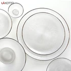 Plates Party Decoration Decorations Wedding Glass Wholesale Clear Charger Plates