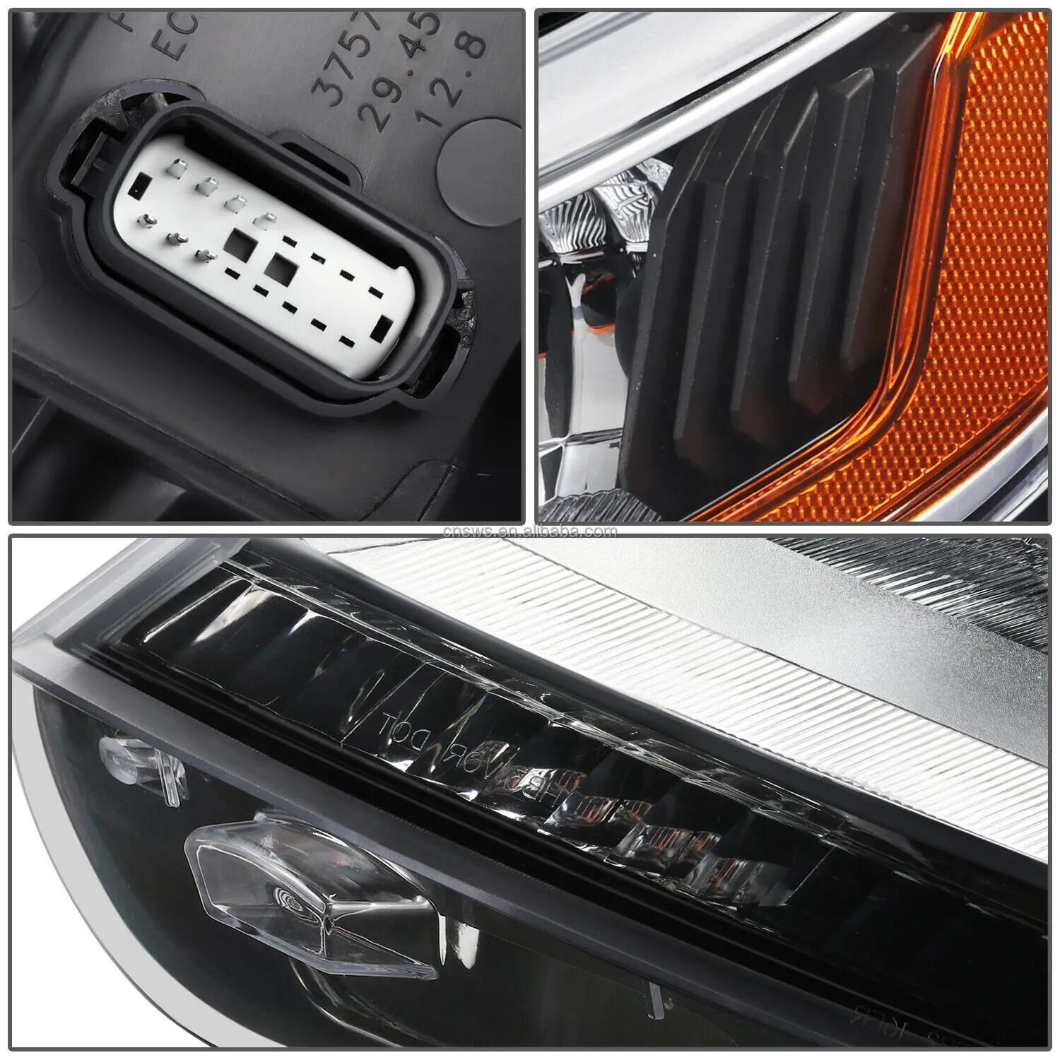 product auto part replacement aftermarket led drl headlight headlamp for ford explorer 2016 2018 limited xlt fb53 13006 ck fb53 13005 ck-38