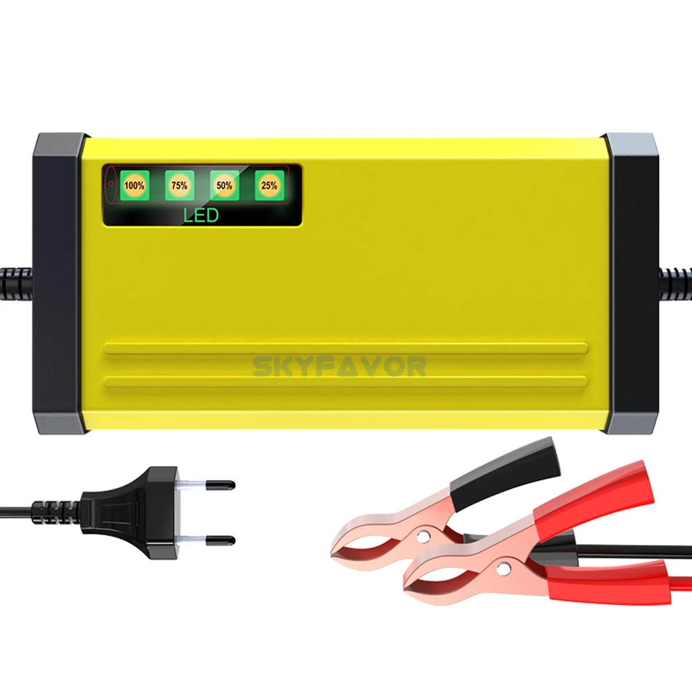 Fast delivery 12V battery charger 12V 2A smart automatic 12 volt gel agm vrla lead acid motorcycle car battery charger