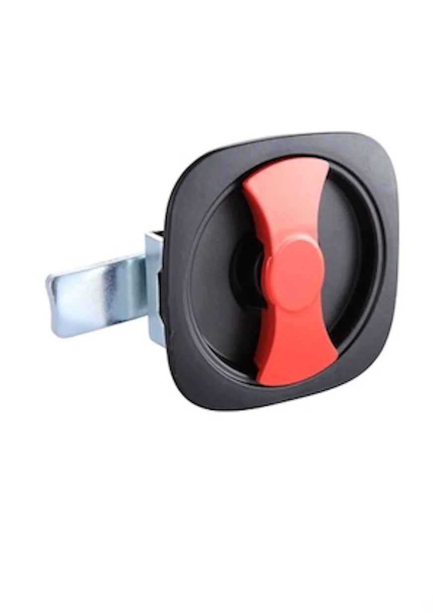 Polished Stainless Steel T-Bar Panel Lock with Key Durable Zinc Alloy Door Fire Cabinet and Door Paddle Lock supplier