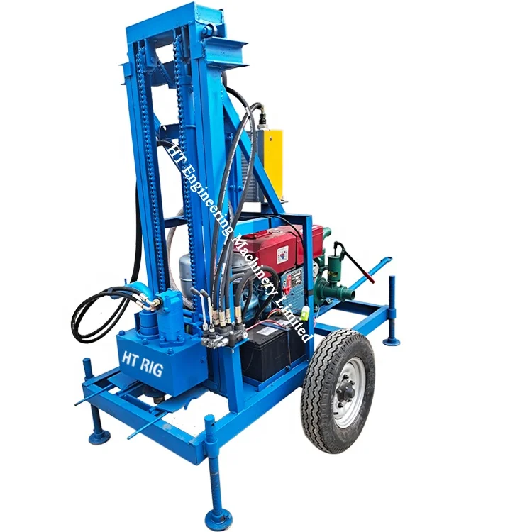 CE Hydraulic Small Portable Water Well Drilling Rig Machine For Sale Prices
