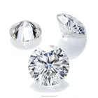 Round Wholesales 0.1ct-1-2-3-4 Carat Mossanite Stone DEFGHIJ Color White Round Loose Diamond Moissanite